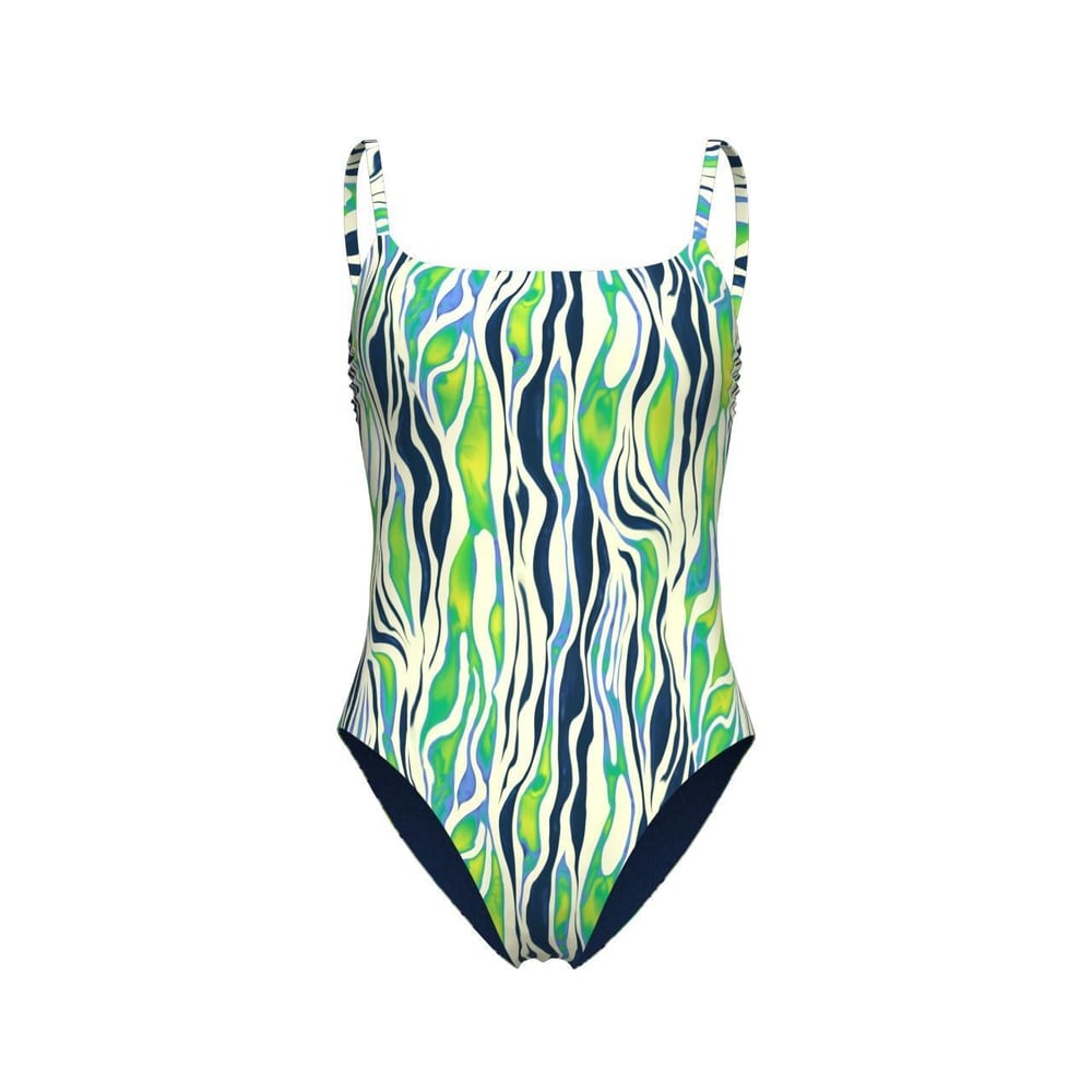 GİRLS ARENA WATER PRINT SWIMSUİT ZEBRA
