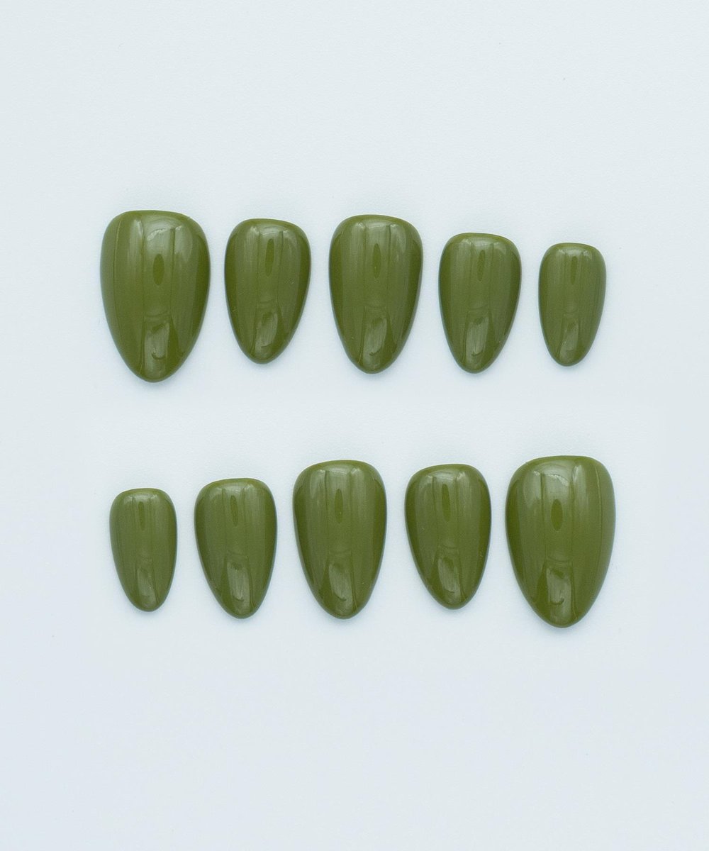 Forest Pond Protez Jel Takma  Tırnak - El Yapımı  Kalıcı Oje Nail Art - NC152