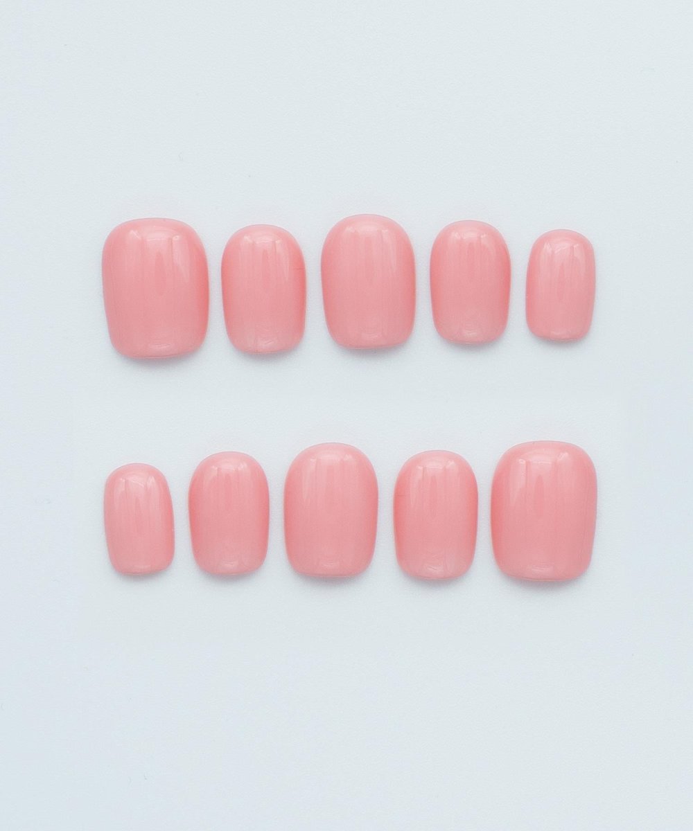 Bunny Pink Protez Jel Takma  Tırnak - El Yapımı  Kalıcı Oje Nail Art - NC150