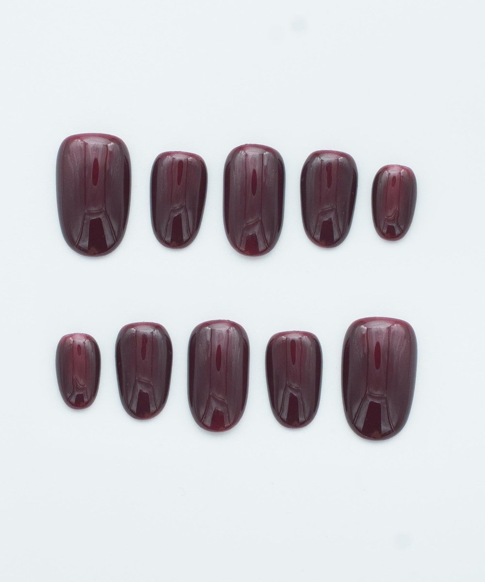 Cherry Red Protez Jel Takma Tırnak - El Yapımı Kalıcı Oje Nail Art - NC167
