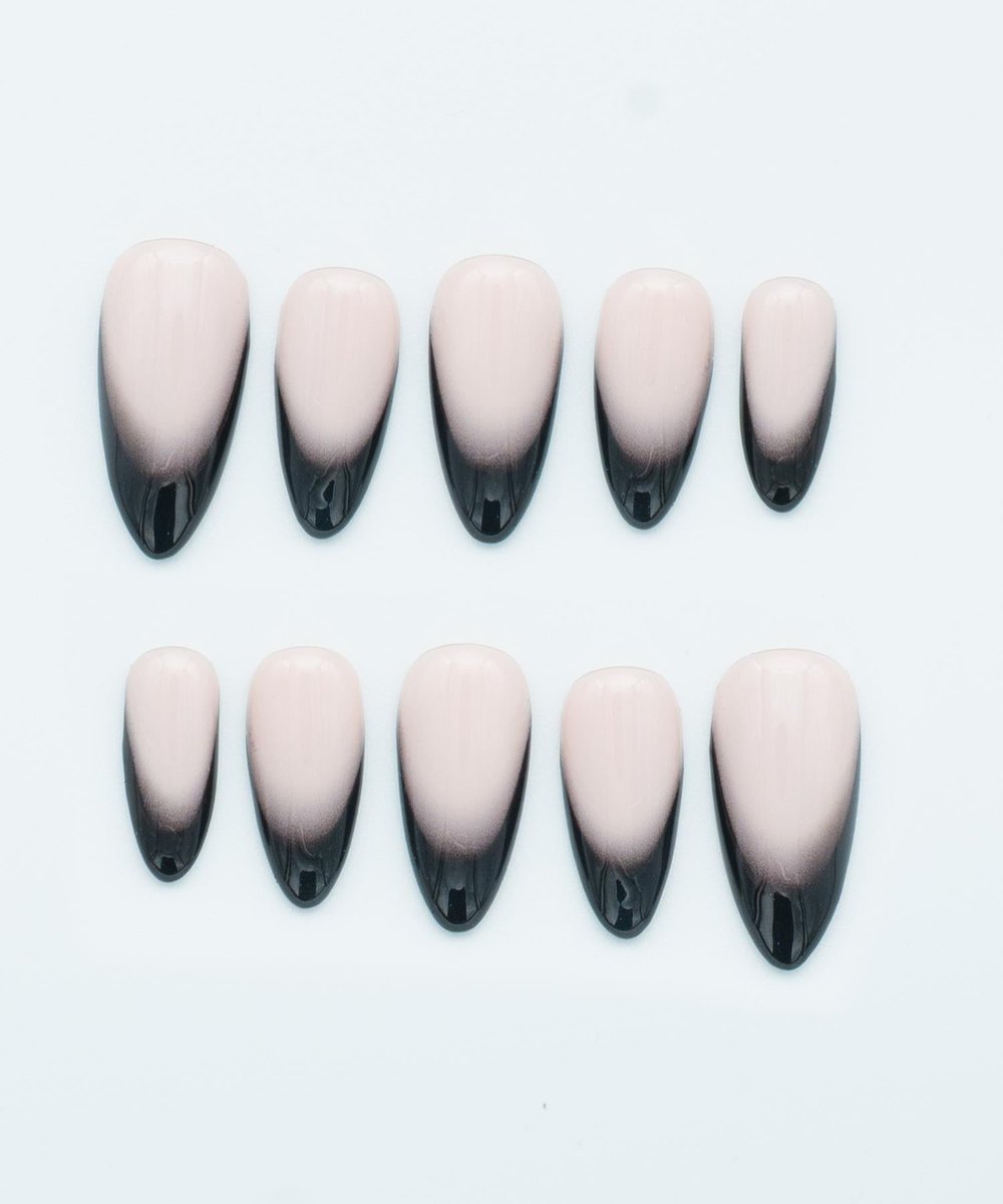 Cyber Soul Protez Jel Takma Tırnak - El Yapımı Kalıcı Oje Nail Art Ombre French - NC160