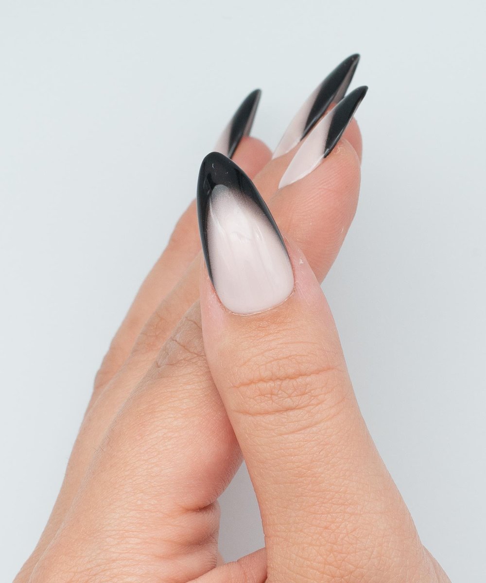 Cyber Soul Protez Jel Takma Tırnak - El Yapımı Kalıcı Oje Nail Art Ombre French - NC160