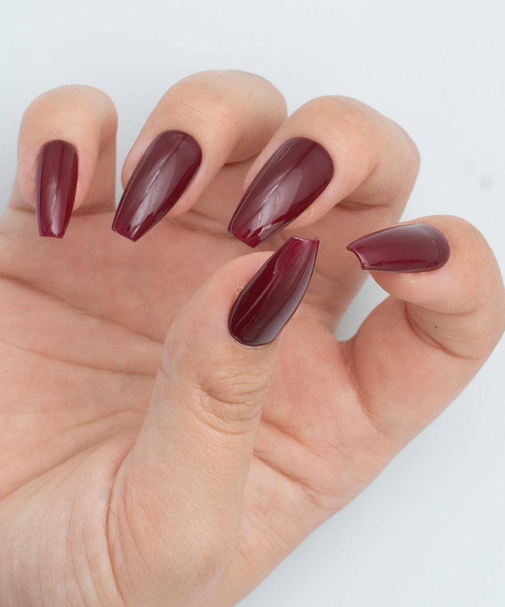 Bloody Witch Protez Jel Takma Tırnak - El Yapımı Kalıcı Oje Nail Art Kırmızı - NC166
