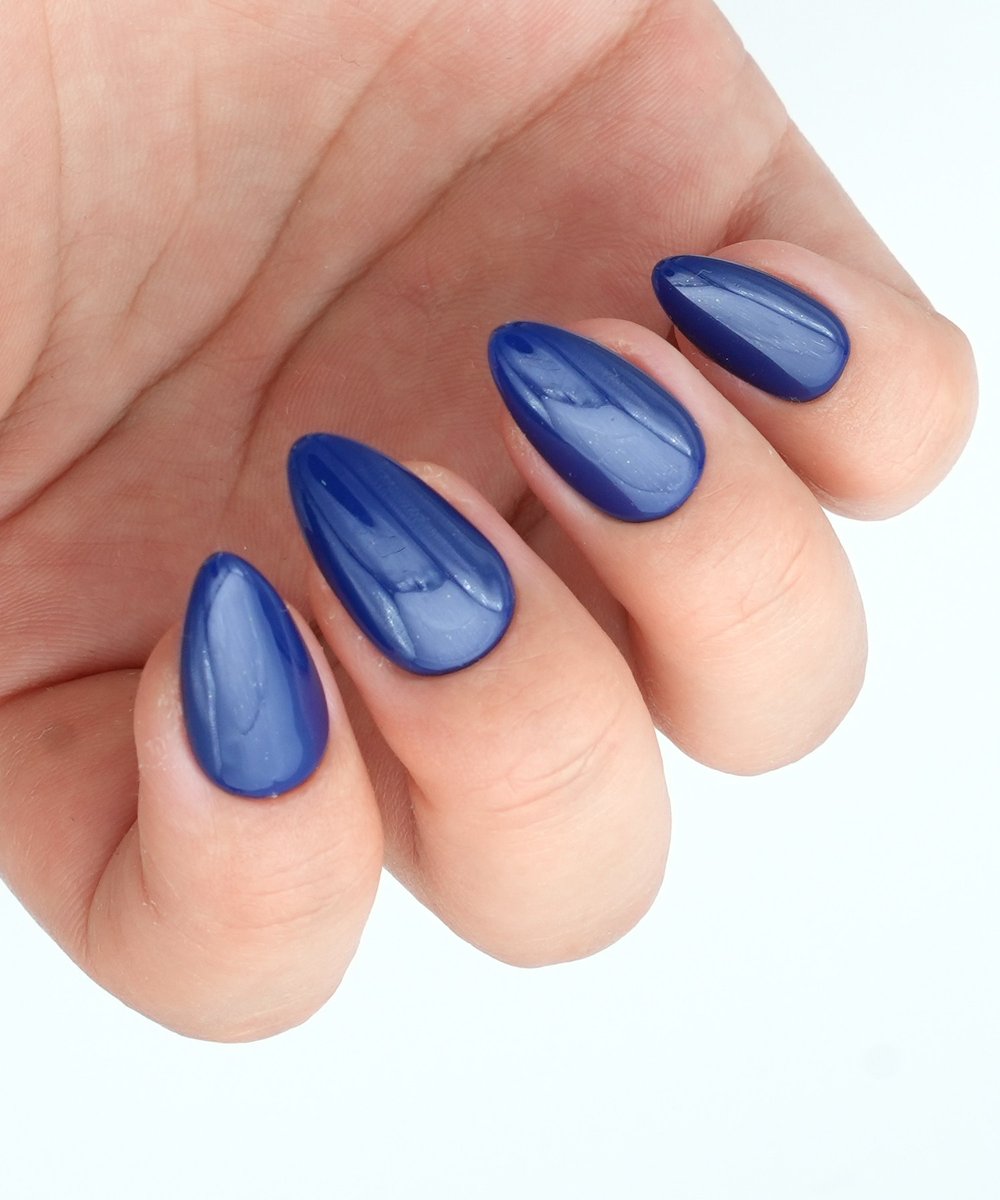 Night Wave Protez Jel Takma  Tırnak - El Yapımı  Kalıcı Oje Nail Art - NC246