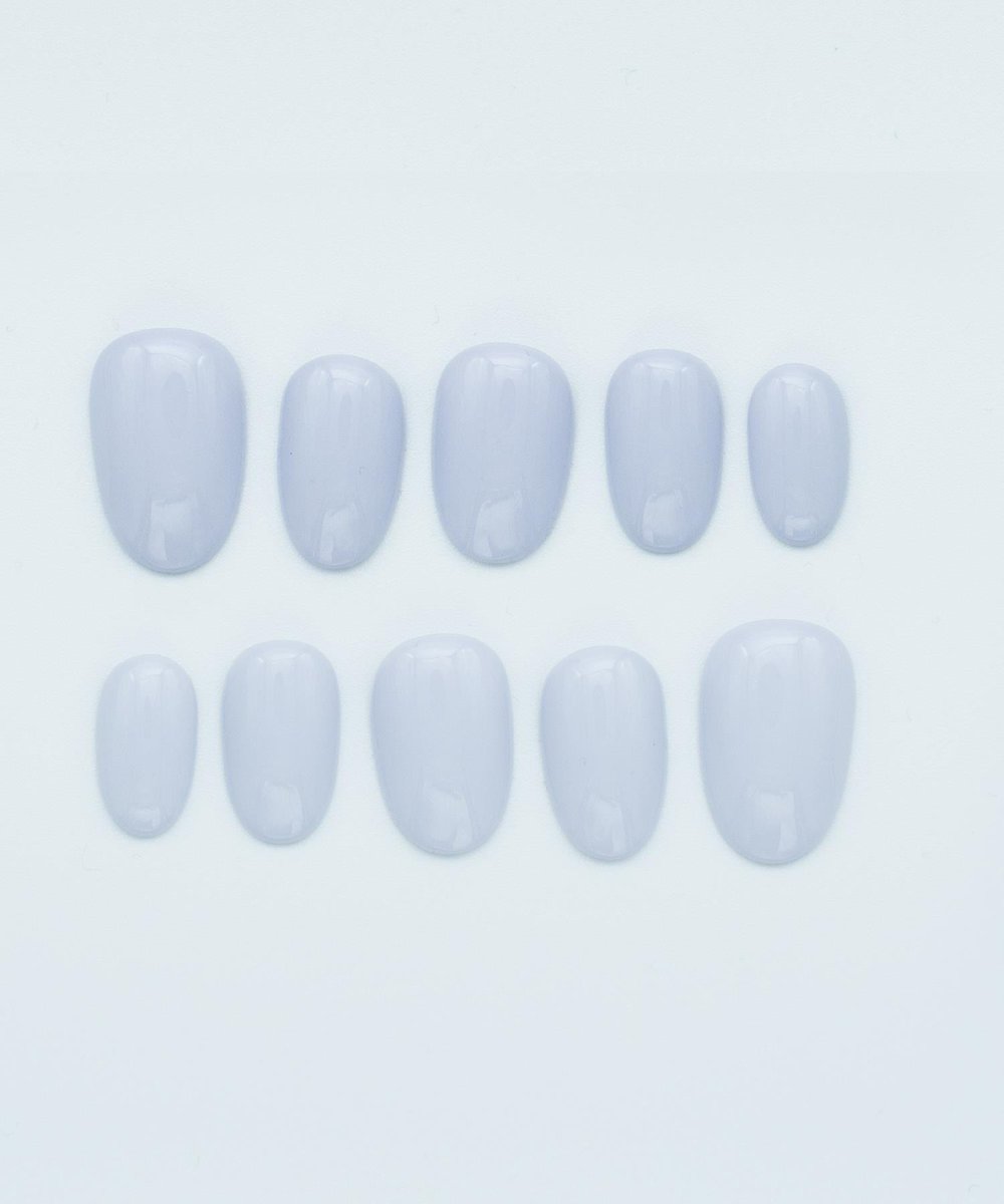 Office Blue Protez Jel Takma Tırnak - El Yapımı Kalıcı Oje Nail Art - NC127