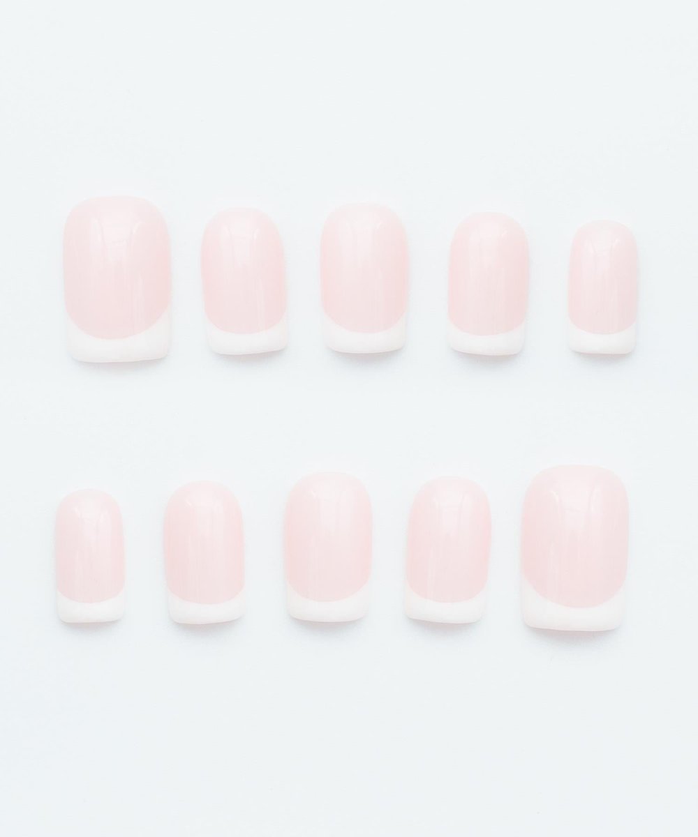 Soft French Protez Jel Takma Tırnak - El Yapımı Kalıcı Oje Nail Art - NC216