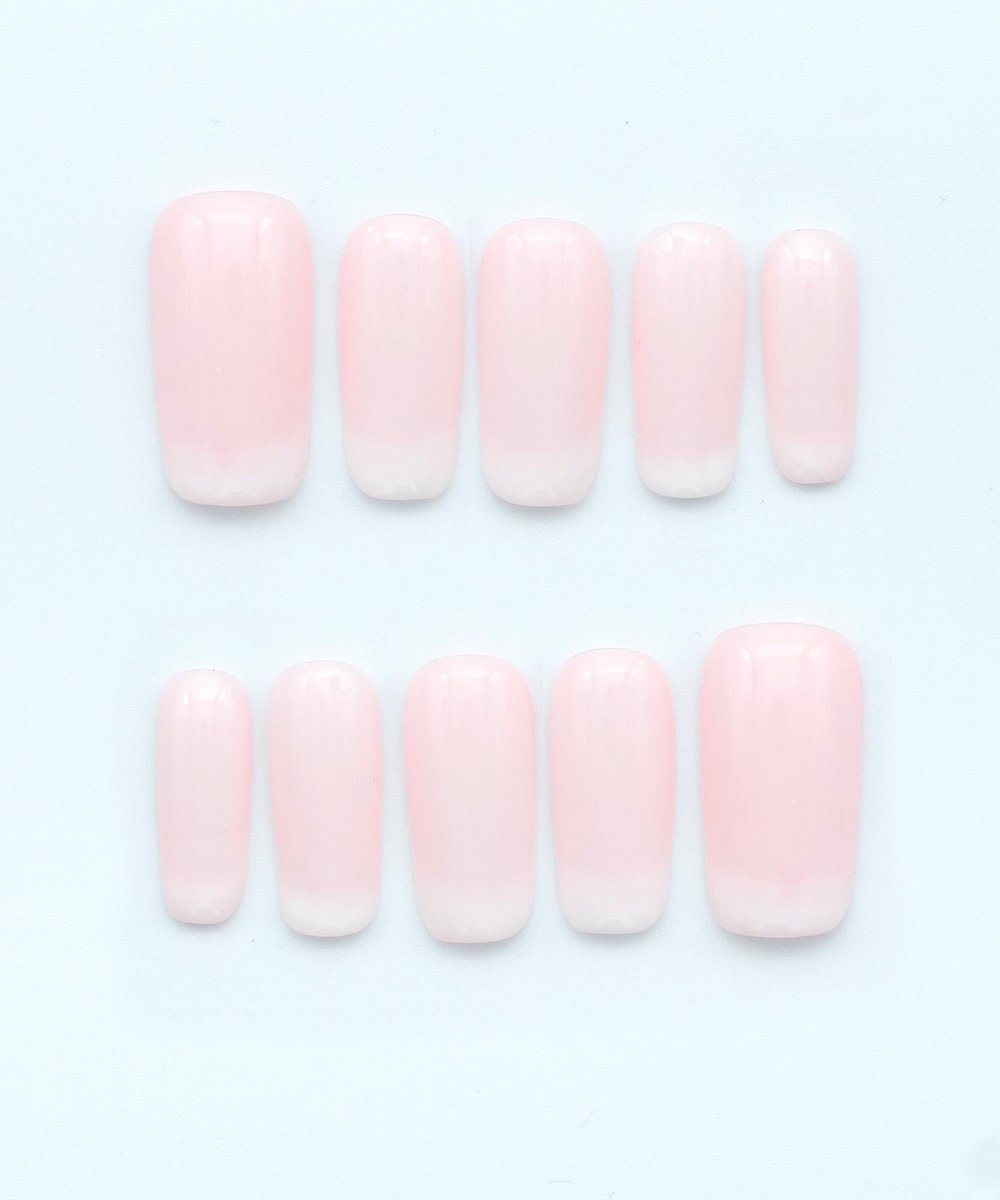 Soft Dreams Protez Jel Takma Tırnak - El Yapımı Kalıcı Oje Nail Art French Ombre - NC135