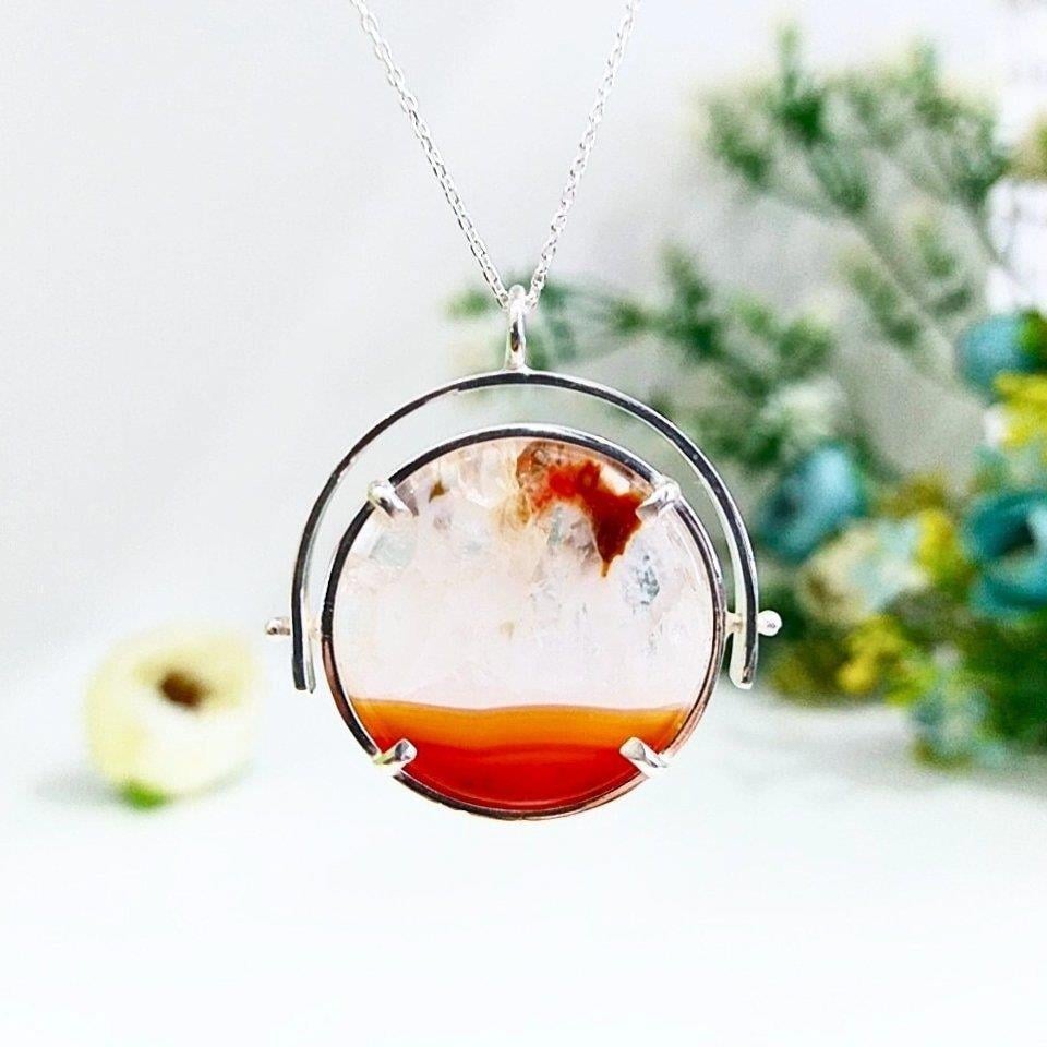 Designkette mit Achat – TSR1188