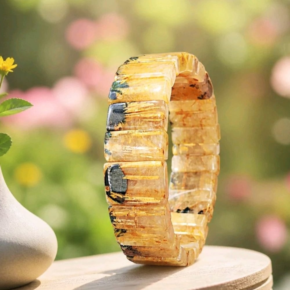 Gold Beril Doğal Taş Bileklik – BLK1051