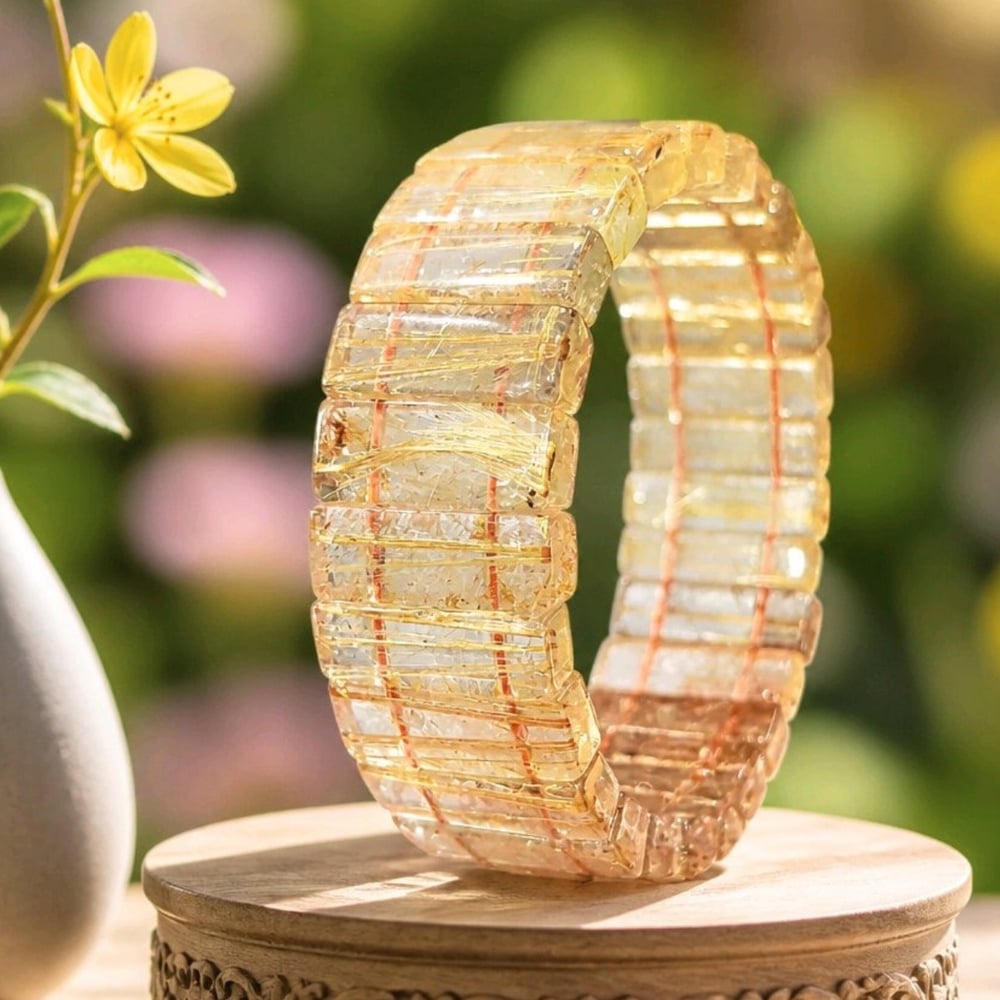 Gold Beril Doğal Taş Bileklik – BLK1053