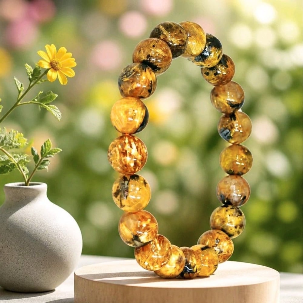 Gold Beril Doğal Taş Bileklik – BLK1057