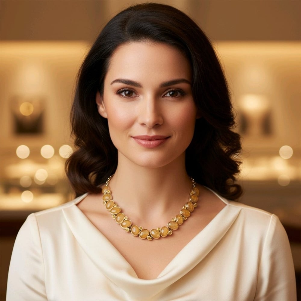 Gold Beril Özel Tasarım Gerdanlık – TSR1428