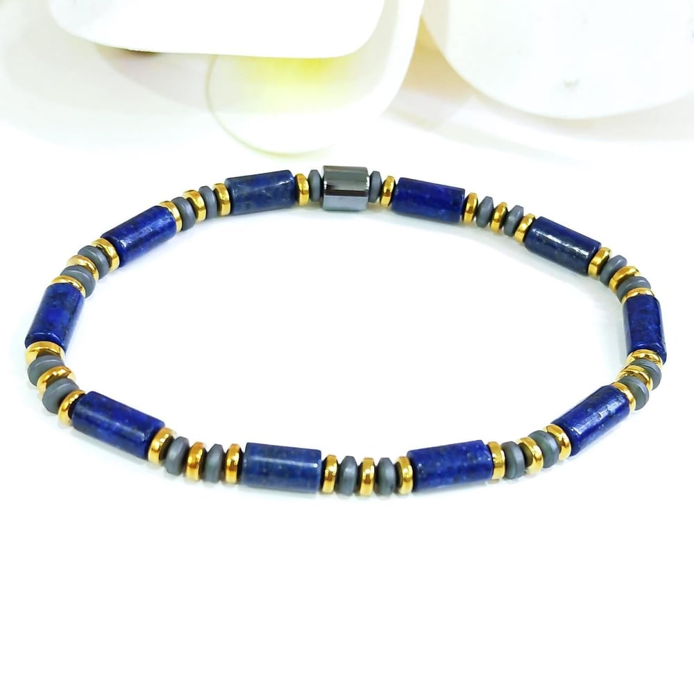 Lapis Lazuli Doğal Taş Bileklik - BLK973