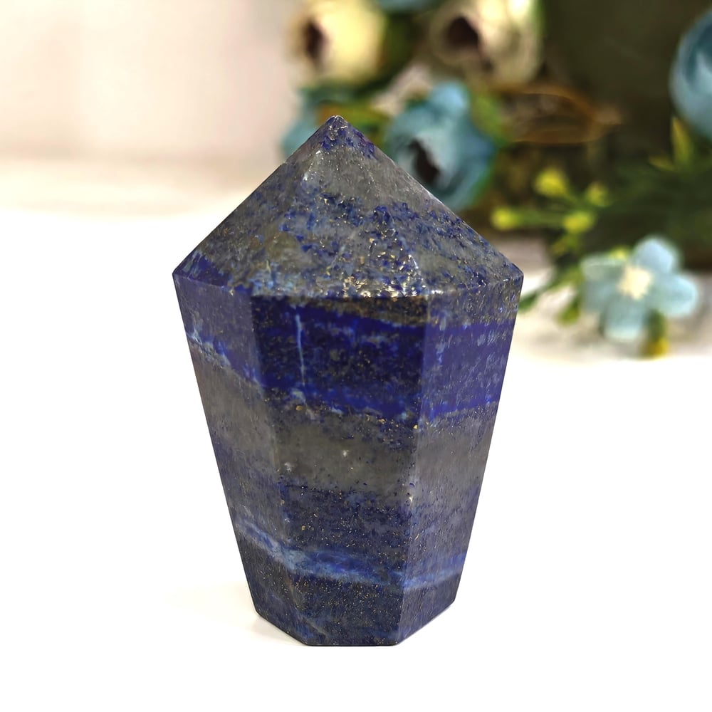 Lapis Lazuli Doğal Taş Kule – MNR1114