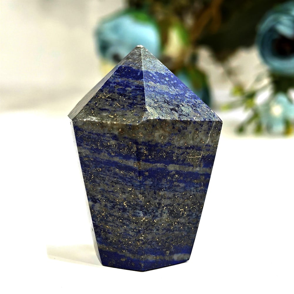 Lapis Lazuli Doğal Taş Kule – MNR1117