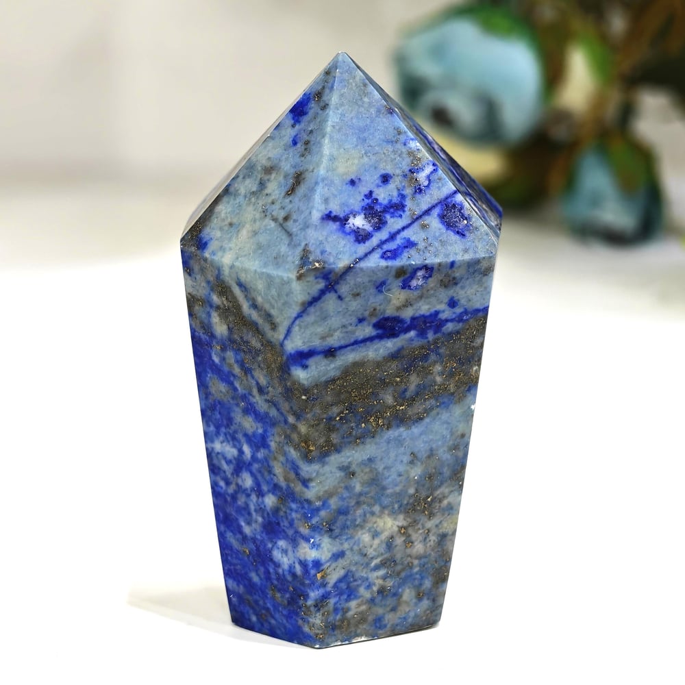Lapis Lazuli Doğal Taş Kule – MNR1118