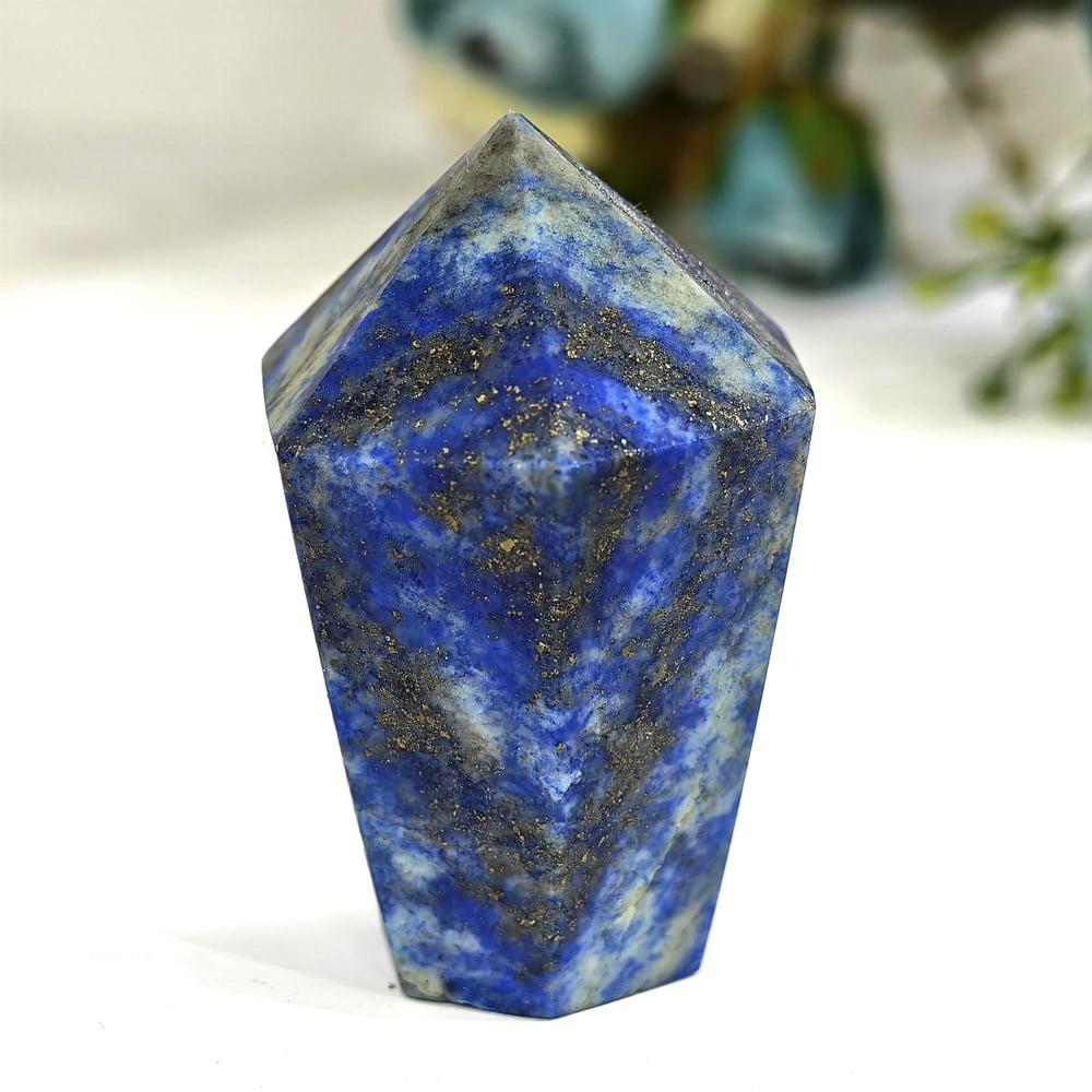 Lapis Lazuli Doğal Taş Kule – MNR1122