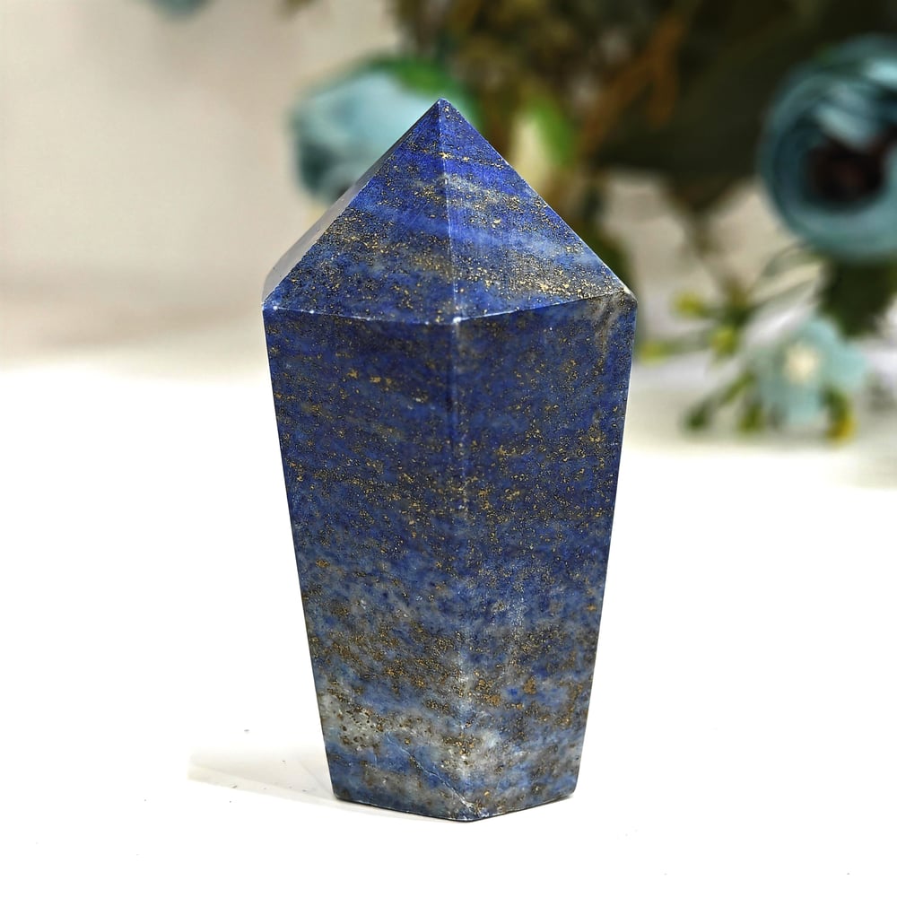 Lapis Lazuli Doğal Taş Kule – MNR1123