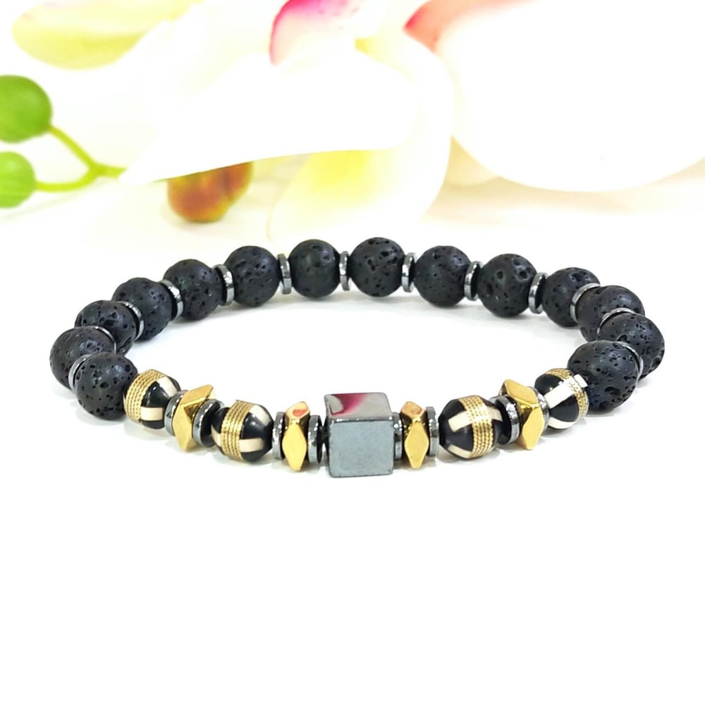 Lav Taşı Doğal Taş Bileklik – BLK971 