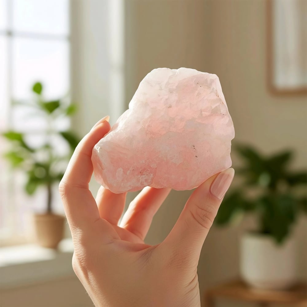 Pembe Kuvars Ham Doğal Taş Kütle – MNR1154