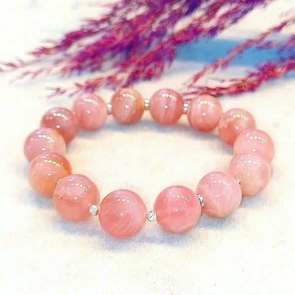 Rose Quarz Natursteinarmband – BLK485