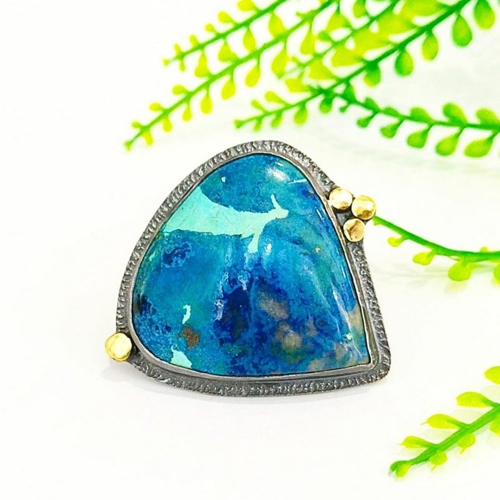 Designring mit Shattuckite – OTS630