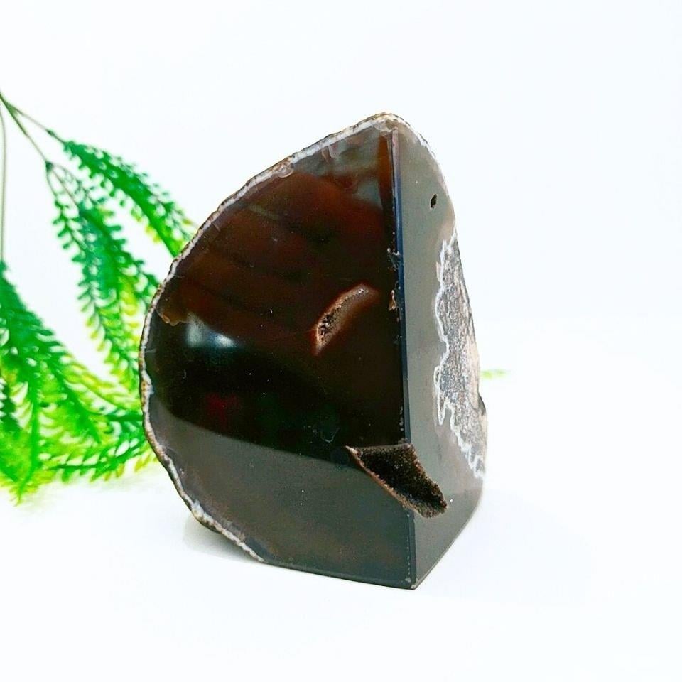 Schwarz Achat Naturstein Rohstein 0628 – MNR628