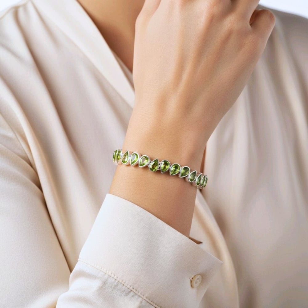 Zebercet (Peridot) Özel Tasarım Bileklik – OTB222