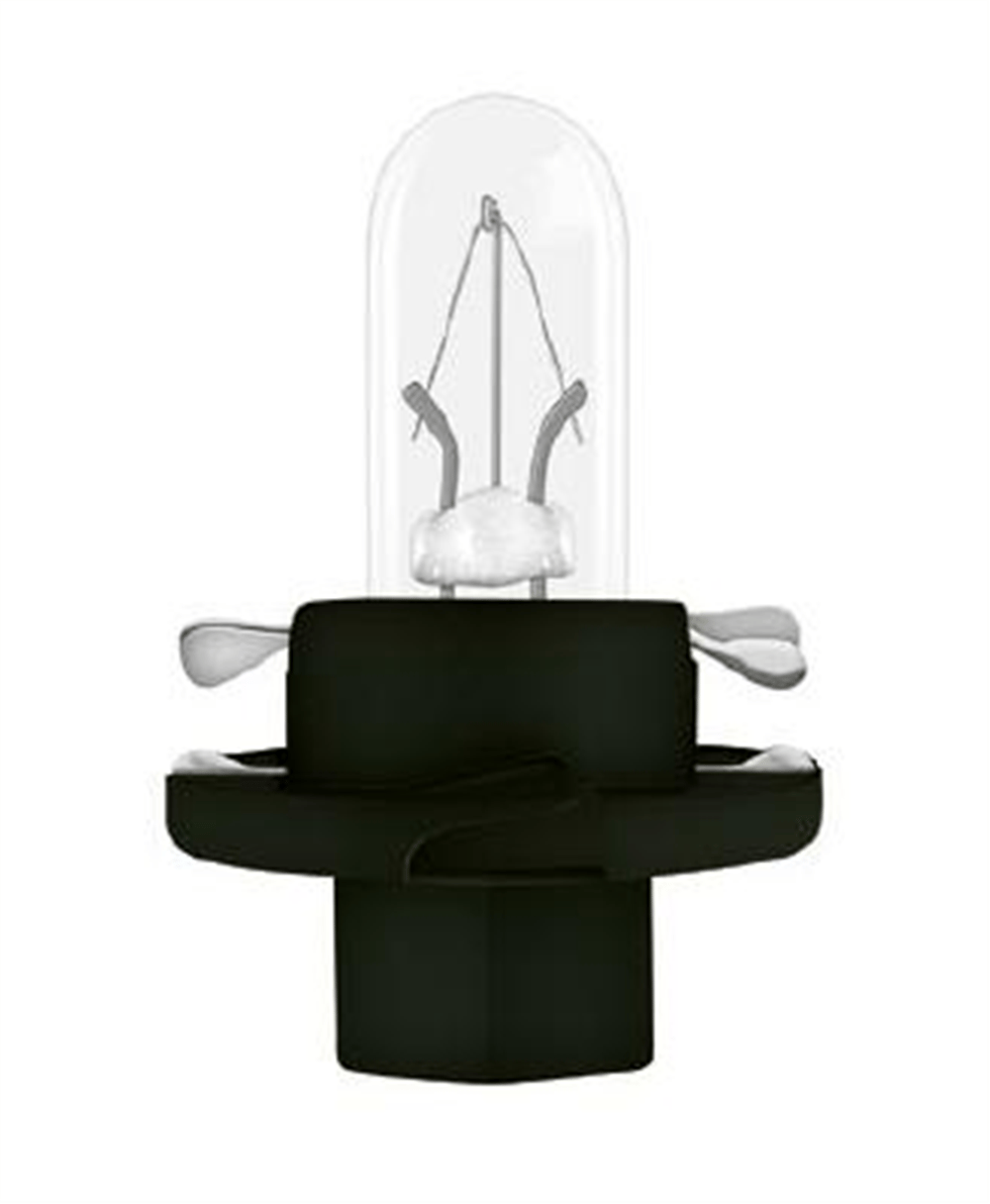 AMPUL 12V 1.2W PLASTİK SOKETLİ GÖSTERGE - SİYAH  