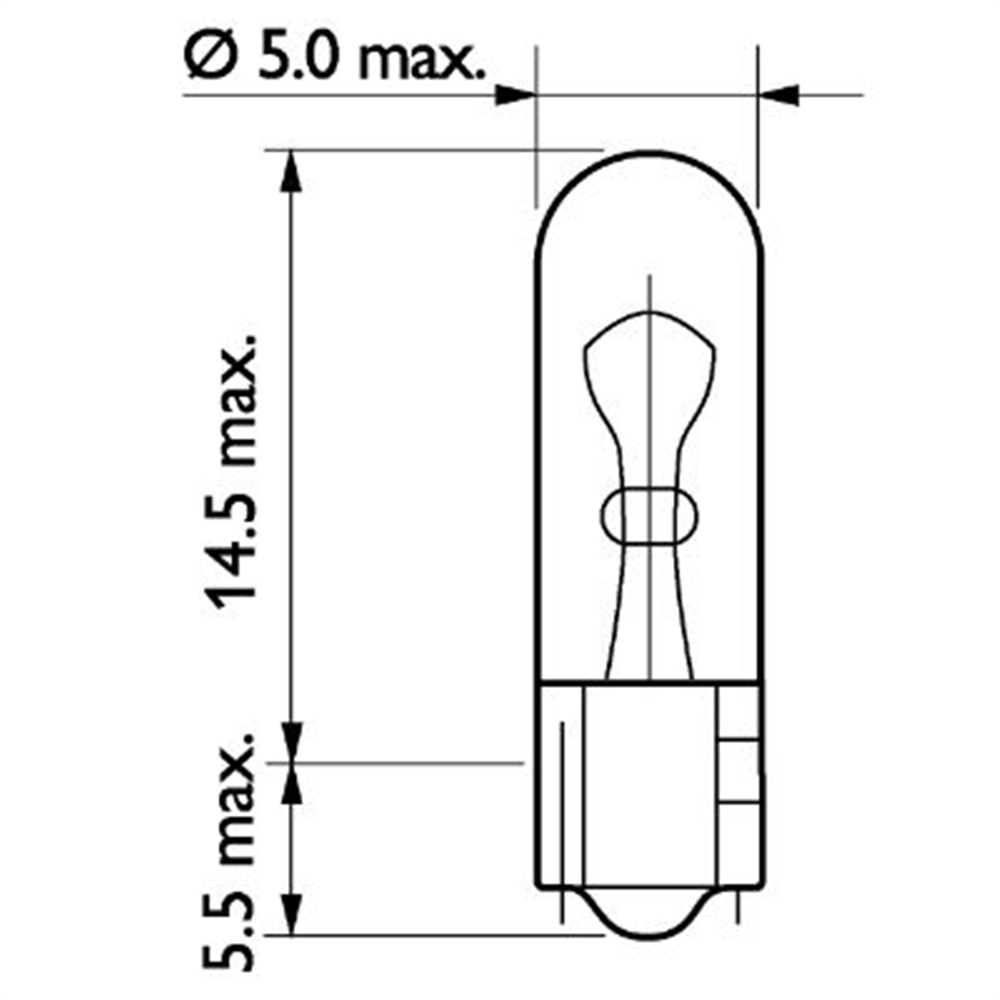 AMPUL 24 VOLT 1.2 WATT İĞNE DİPSİZ 