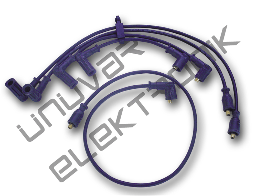 BUJİ+BOBİN KABLOSU UZUN BOBİN KABLO FIAT TIPO S/SX/SLX/AK/SW, TEMPRA S/SX/SLX/AK/SW 1.4 88-99 