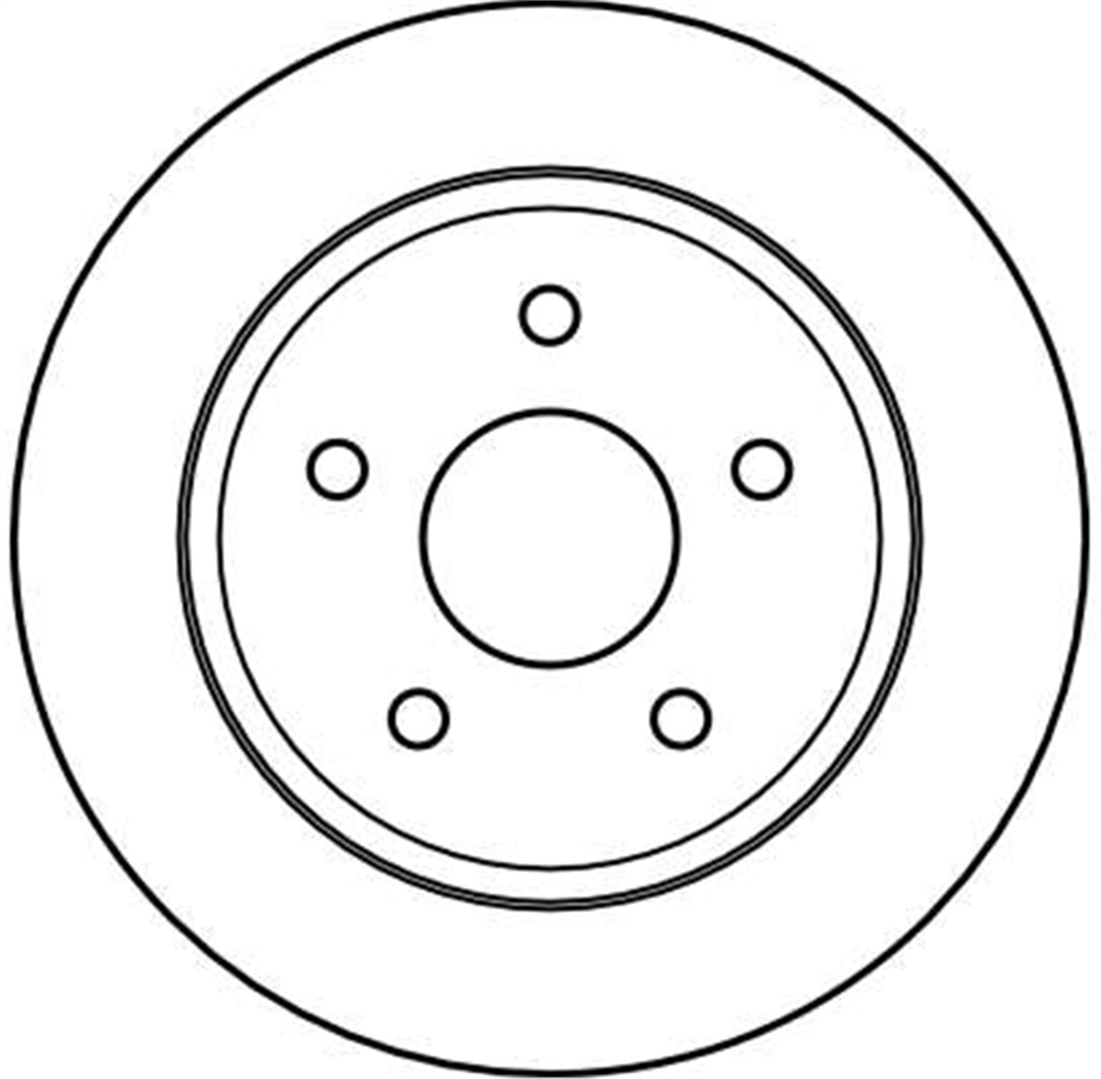 FREN DİSKİ ARKA 5 BİJON, BOYALI, 305 MM JEEP CHEROKEE 2.5 İ 4X4 84-01, 2.5 86-01 
