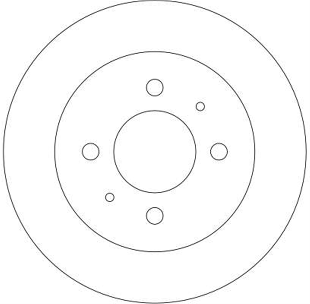 FREN DİSKİ ARKA BOYALI, 4 BİJON, 236 MM MITSUBISHI CARISMA 1.6 95-06, 1.9 TD 96-00 