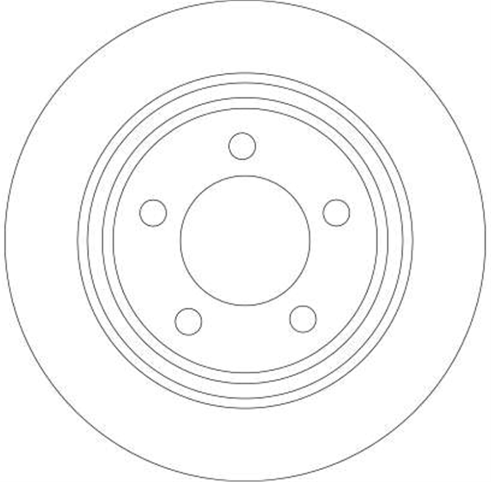 FREN DİSKİ ARKA BOYALI, 5 BİJON, 280 MM MAZDA 3 2.0 03-09 