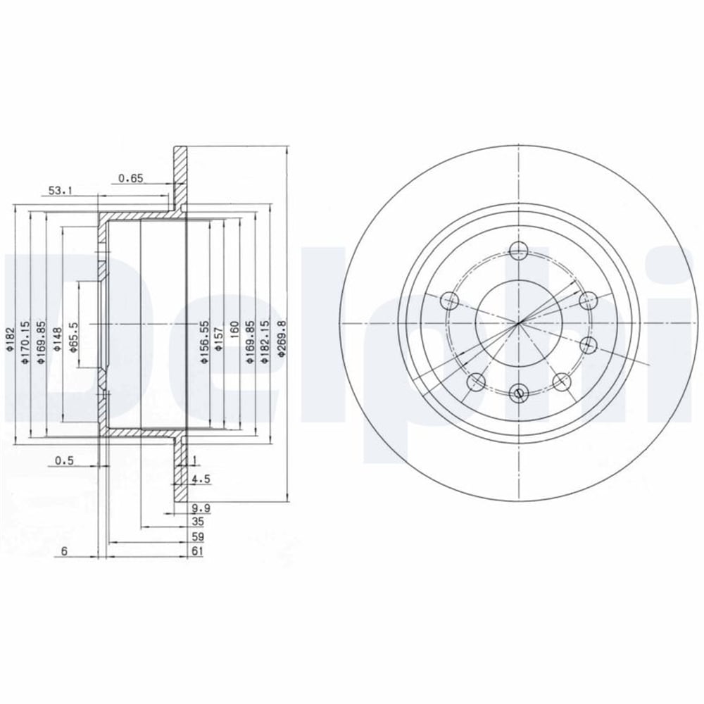 FREN DİSKİ (ÇİFTLİ PAKET) DELİKSİZ ARKA OPEL CARLTON, OMEGA, SENATOR 09/1986 > 04/1994 
