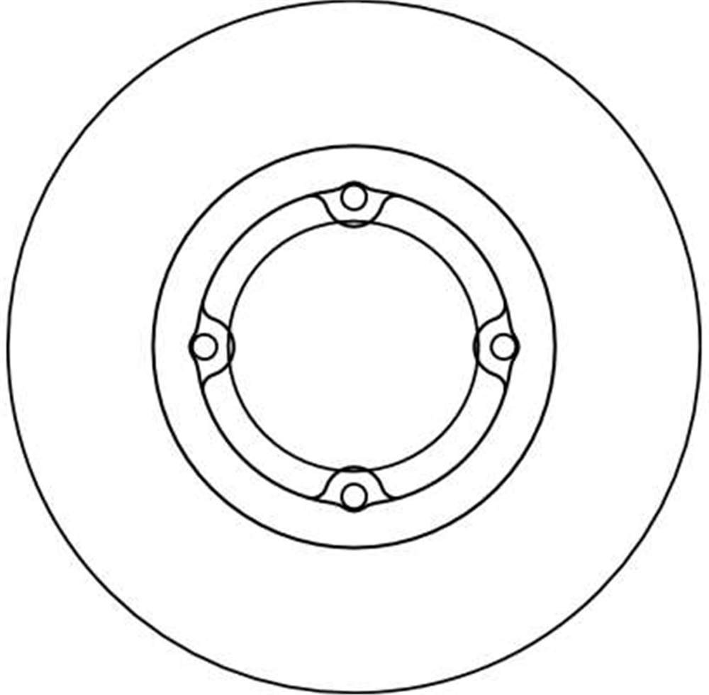 FREN DİSKİ ÖN 4 BİJON, BOYALI, 236 MM CHEVROLET MATİZ 0.8 05-13, 1.0 05=> 