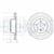 FREN DİSKİ (TEKLİ PAKET) - BOYALI, DELİKLİ ÖN LAND ROVER RANGE ROVER 02/2002 > 07/2012 