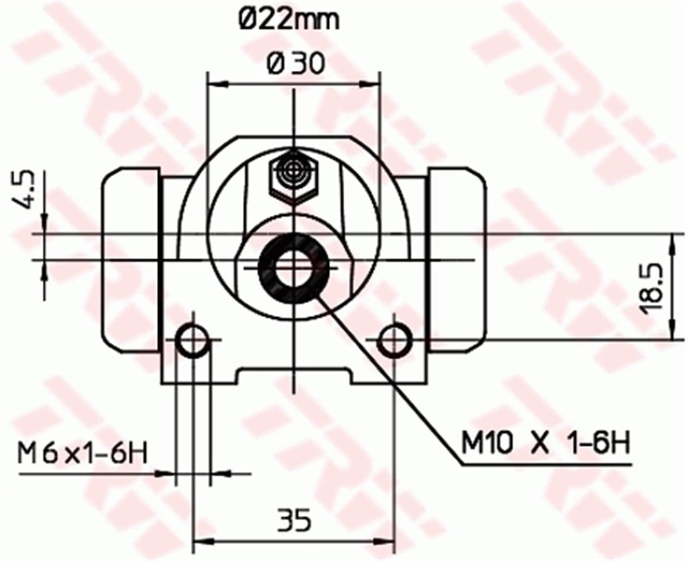 FREN SİLİNDİRİ ARKA SAĞ-SOL 22,2 MM FIAT TİPO 1.4 İ.E. 89-95, 1.6 İ.E. 92-95, 1.7 D 88-94, 1.9 D 92-93, TEMPRA 1.4 İ.E. 90-96, 1.6 90-96, 1.6 İ.E. 92-96, 1.9 TD 90-96 