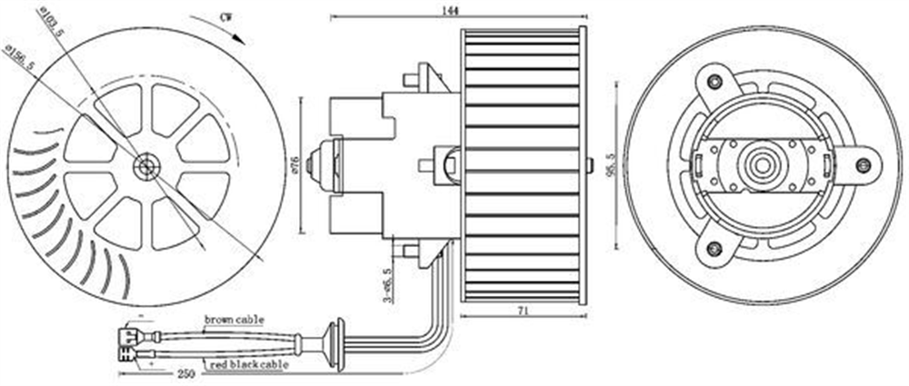 KALORİFER MOTORU OPEL OMEGA B 2.0 94-00, 2.0 16V 94-99, 2.2 16V 99-03, 2.5 V6 94-00, 2.6 V6 00-033.0 V 6 94-01, 2.5 D 94-99, 2.2 DTI 16V 00-03, 2.5 TD 94-03 