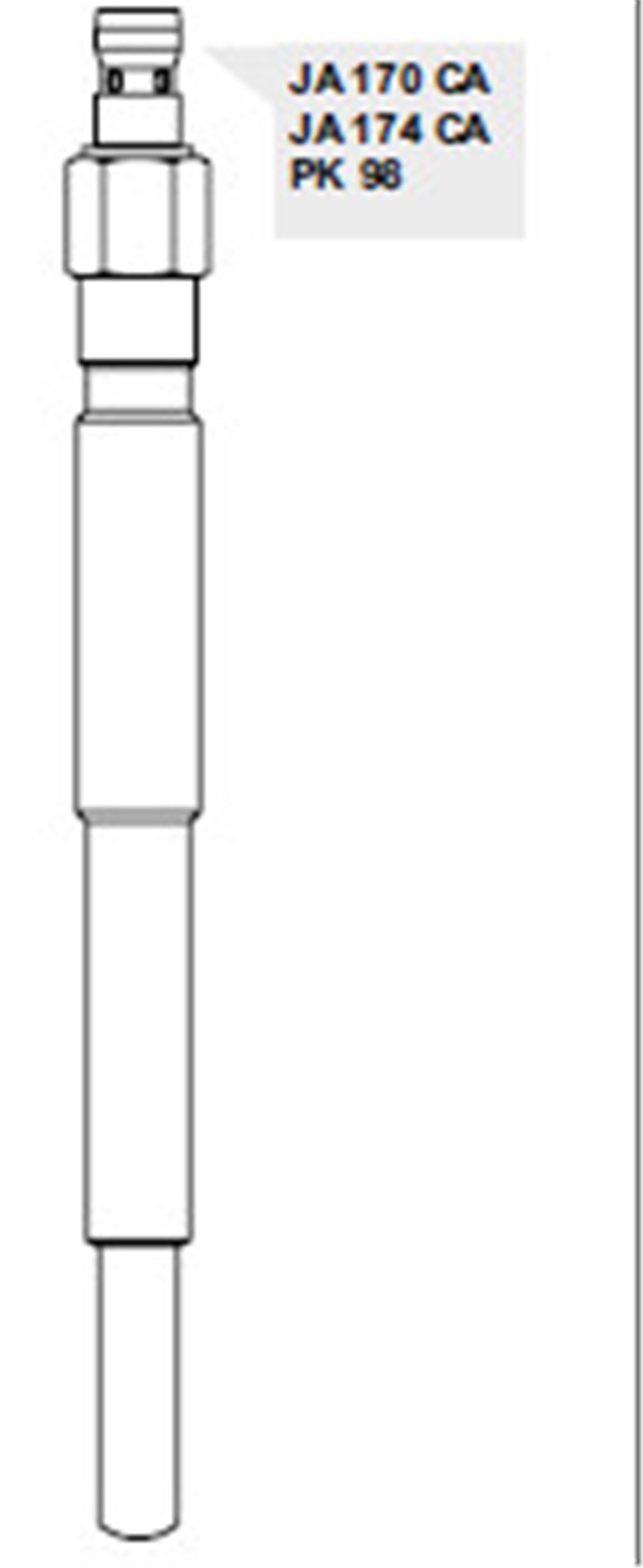KIZDIRMA BUJİSİ 24V PK98 CATERPİLLAR 955-956