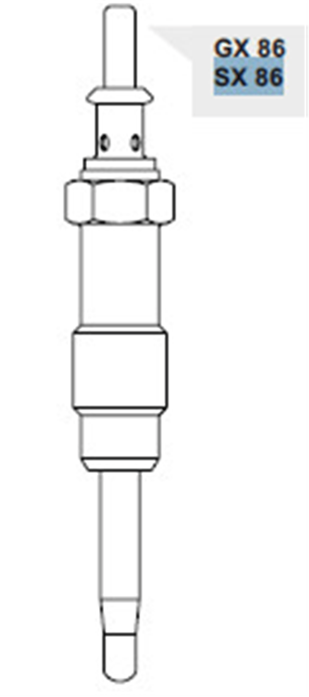 KIZDIRMA BUJİSİ SX86 MERCEDES SPRINTER-W210-W212-W310-W312-W412