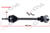 KOMPLE AKS SOL TRANSPORTER T5 1.9 TDI 03-11 645mm AXB-AXC