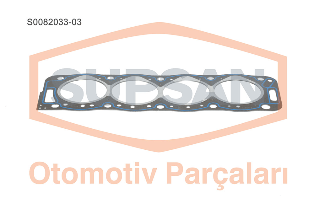 SİLİNDİR KAPAK CONTASI 3 ÇENTİK-SACLI ÖZEL KLİNGRİT PEUGEOT PARTNER, CITROEN BERLINGO, BOXER DİZEL 1.9 ENG. XUD7/XUD9/9A 