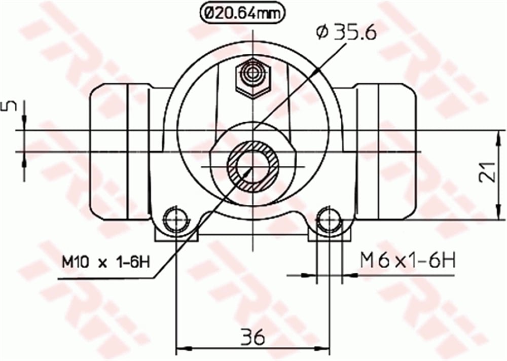TEKERLEK SİLİNDİRİ SOL - SAĞ 20.6 mm (NISSAN :Primera) 