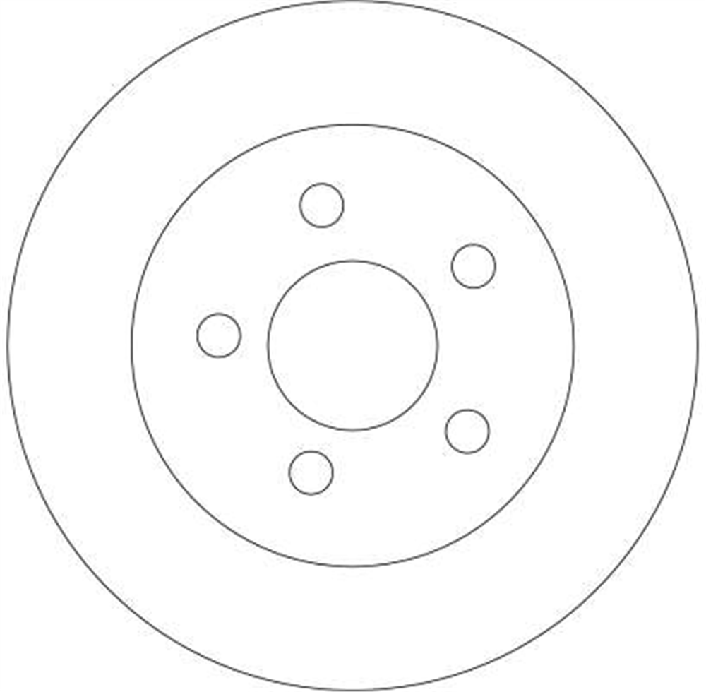 (Ü.K) FREN DİSKİ ARKA BOYALI, 5 BİJON, 290 MM CHR 