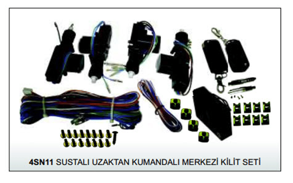 UZAKTAN KUMANDALI 4 KAPI MERKEZİ KİLİT SUSTALIVALOR 4SN11 