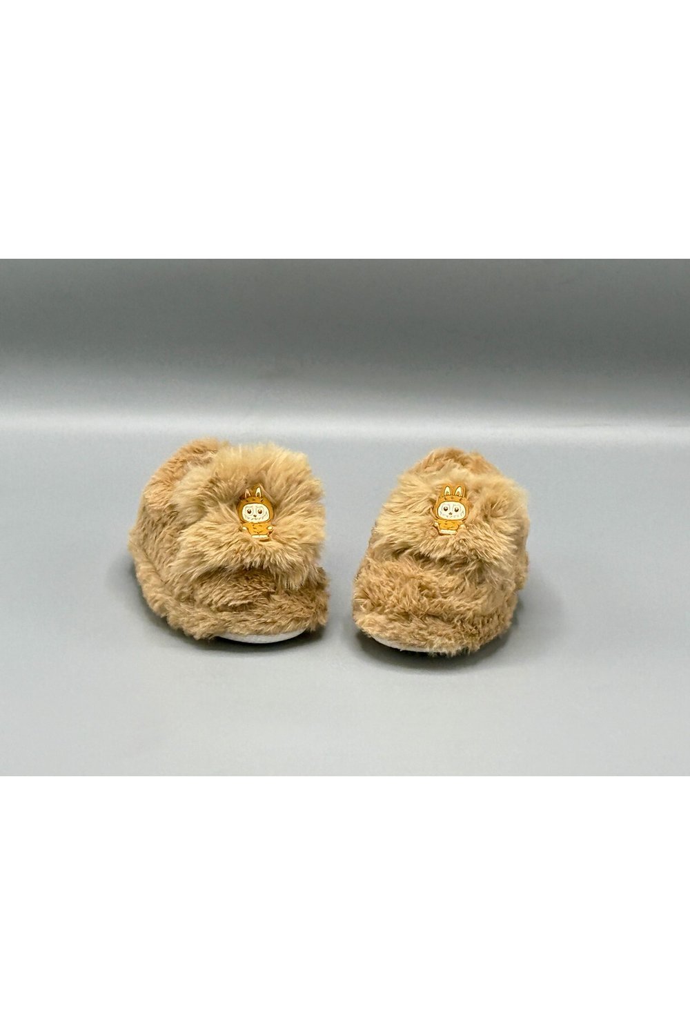 Unisex Çocuk Tüylü Peluş Pofuduk Figürlü Panduf