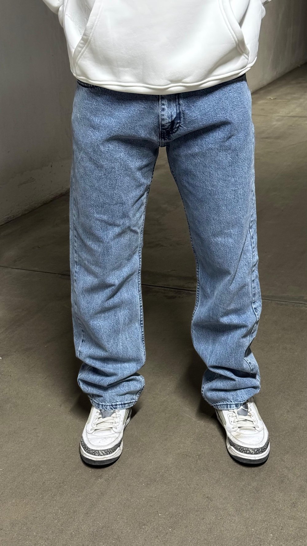 Loose Fit Düz Paça Jean