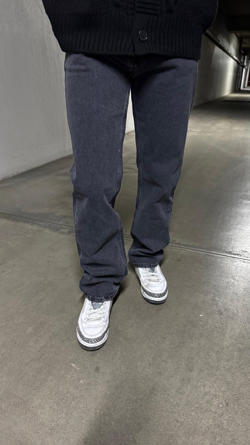 Straight Fit Antrasit Jean