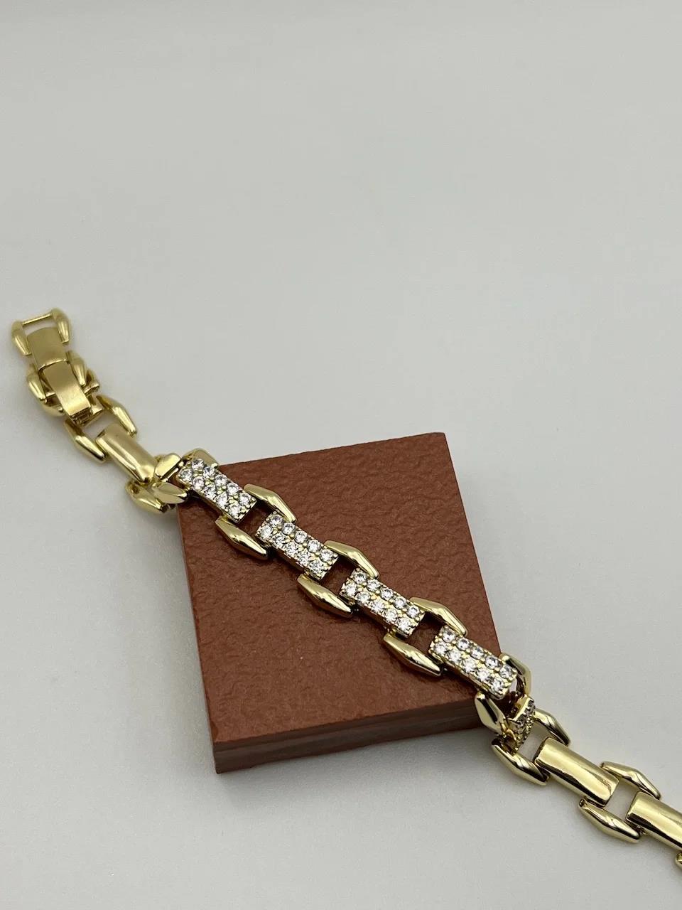 Xuping 14k Baget Taşlı Şerit Bileklik